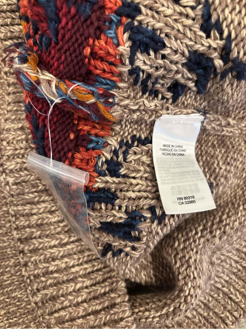 NWOT Lucky Brand Southwest Shawl Collar Cardigan Big Lebowski The Dude Grandpa - Picture 3 of 5